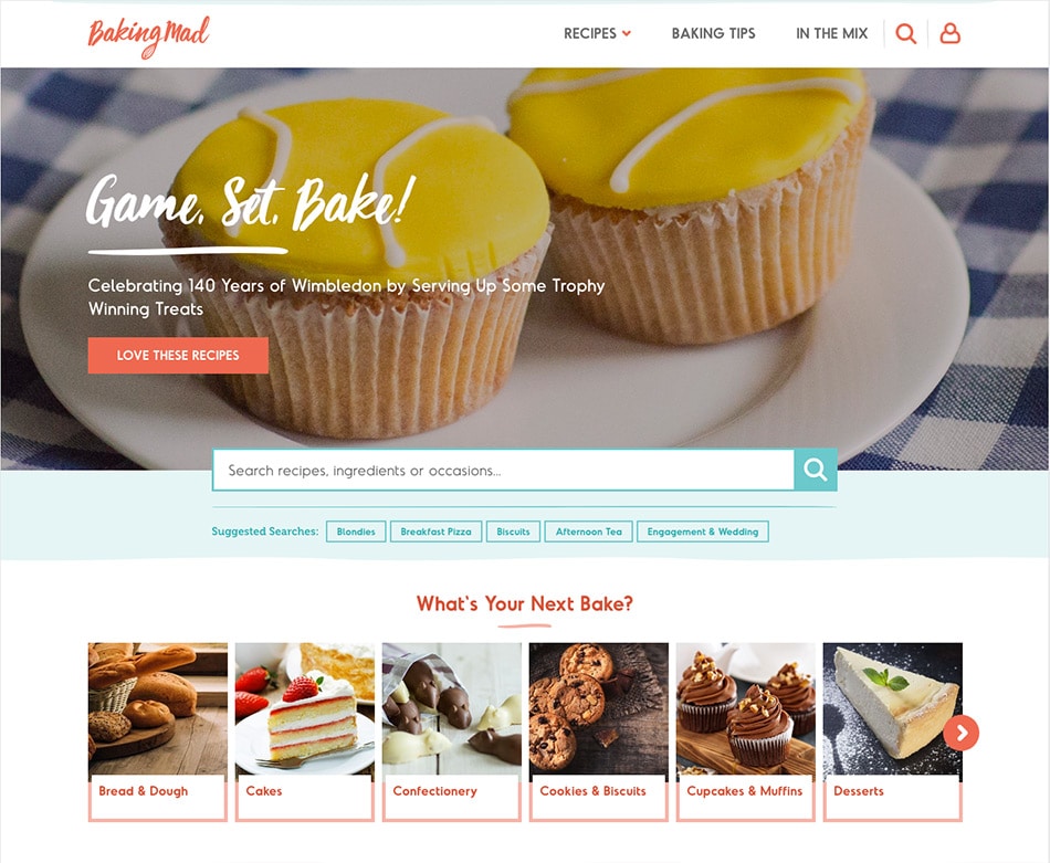 Baking Mad website