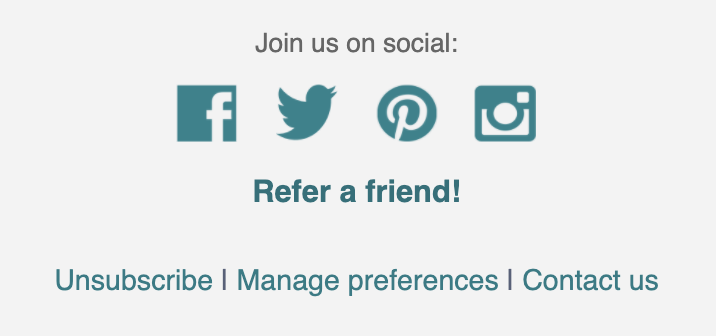 Refer a Friend email
