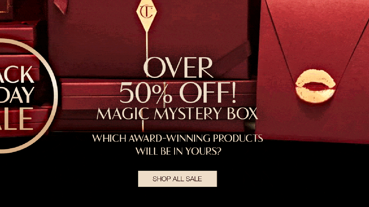 Charlotte Tilbury Black Friday campaign